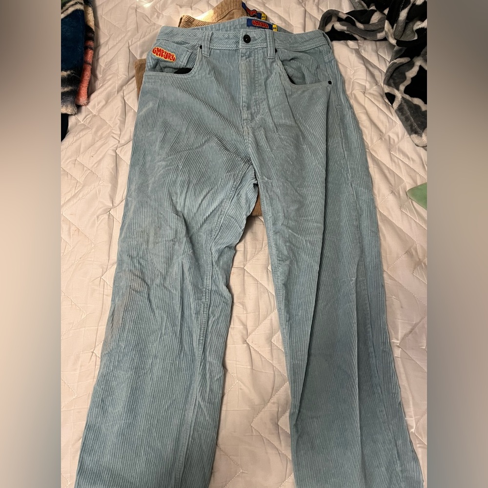 Emprye Baby Blue Corduroy Pants